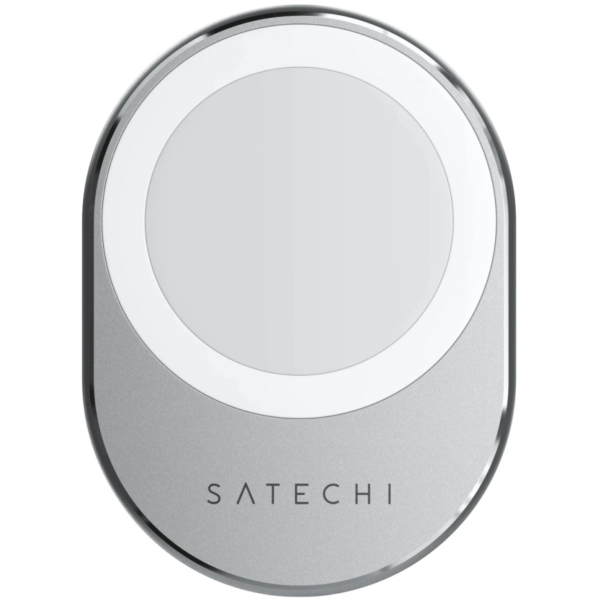 Автомобильный держатель Satechi Magnetic Wireless Car Charger Space Gray фото 1